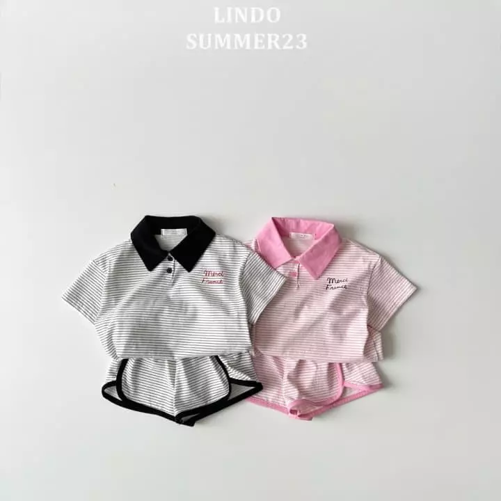 Lindo - Korean Children Fashion - #kidsstore - Merci Top Bottom Set - 3