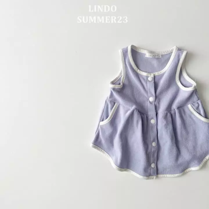 Lindo - Korean Children Fashion - #kidzfashiontrend - Terry Piping One-piece - 7