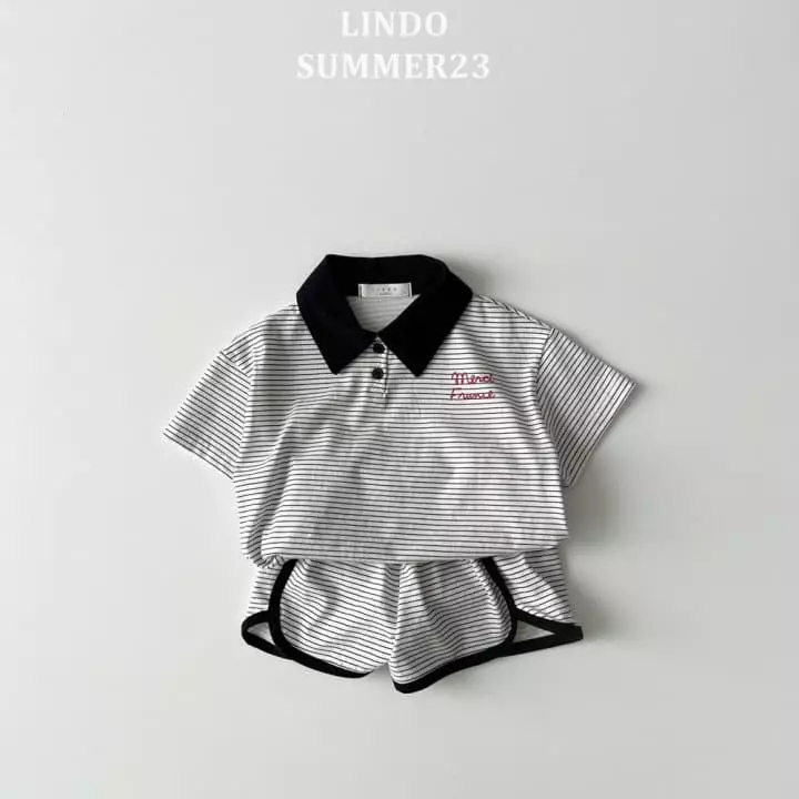 Lindo - Korean Children Fashion - #kidsstore - Merci Top Bottom Set - 4