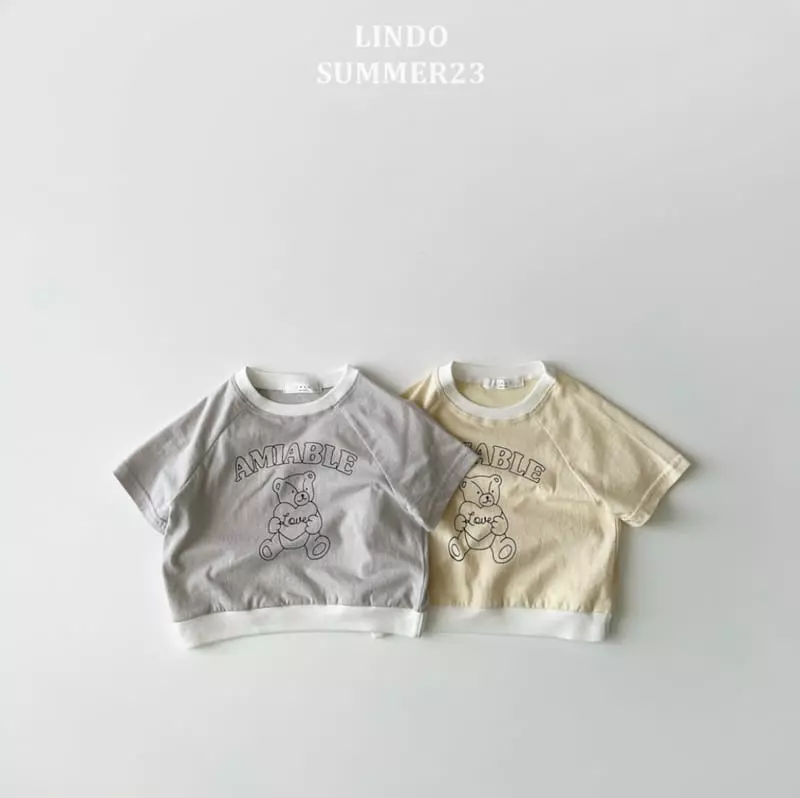 Lindo - Korean Children Fashion - #prettylittlegirls - Bear Tee