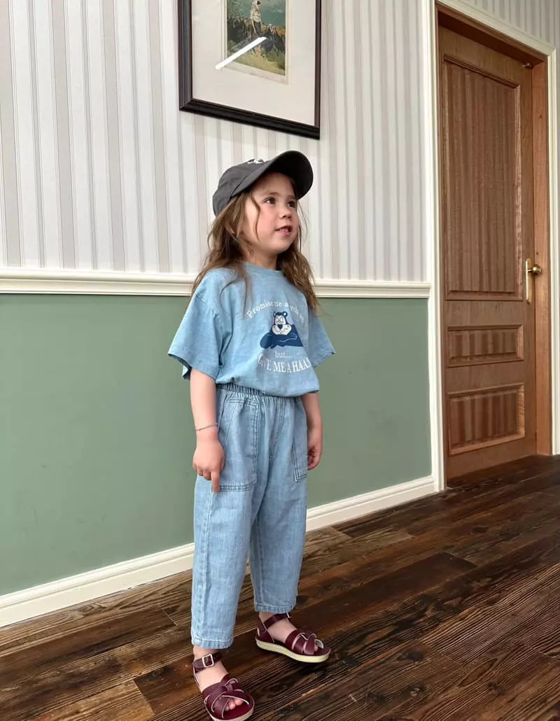 Little Colli - Korean Children Fashion - #Kfashion4kids - Linen Pocket Jeans - 2