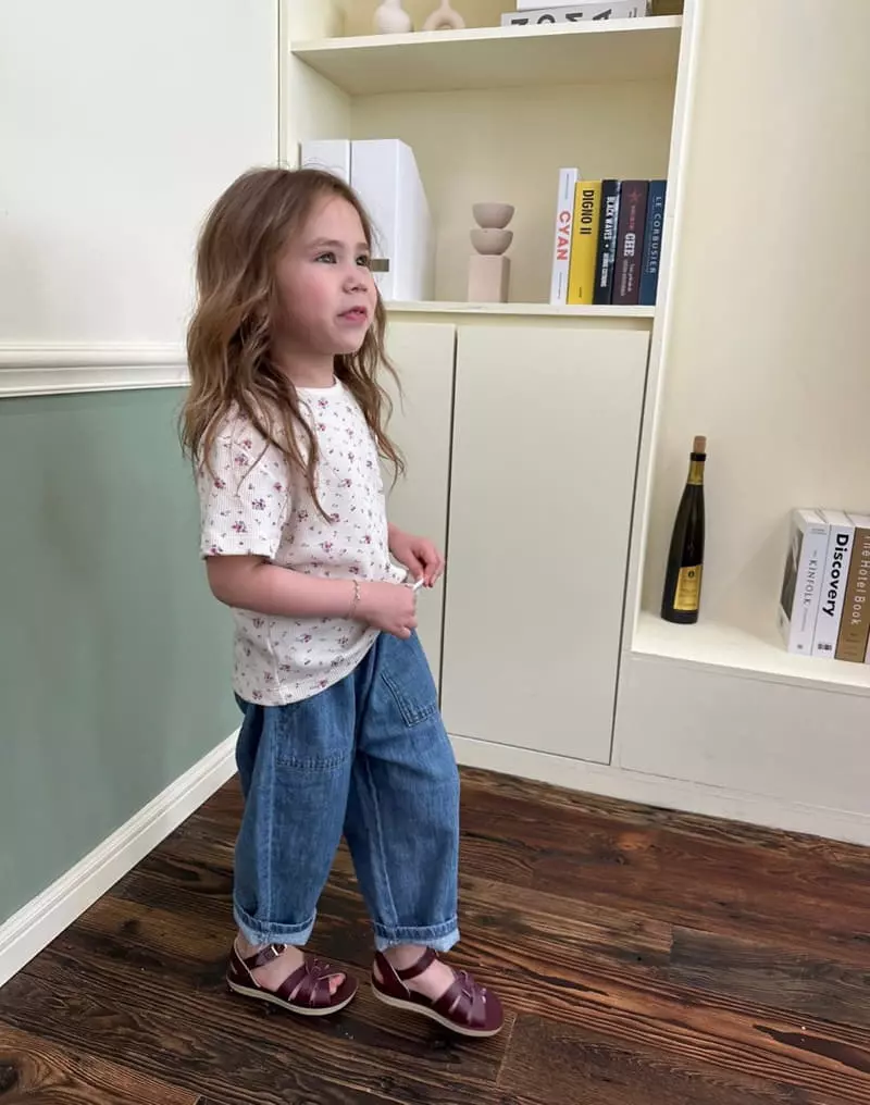Little Colli - Korean Children Fashion - #childofig - Linen Pocket Jeans - 10