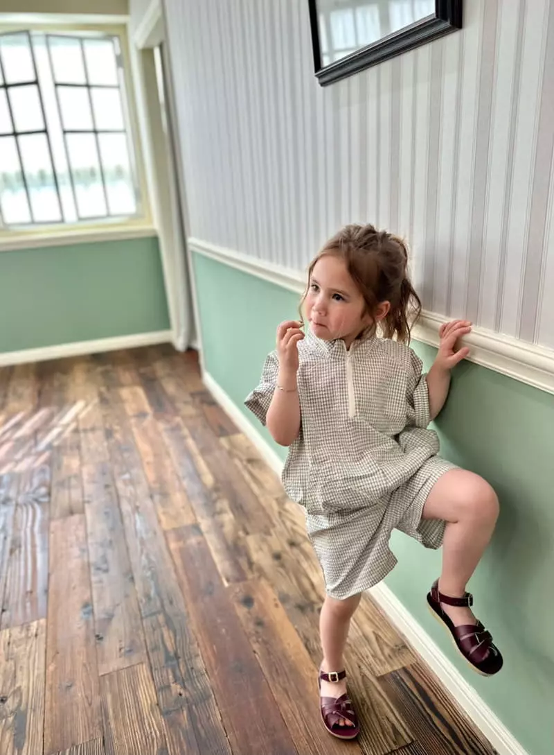 Little Colli - Korean Children Fashion - #childrensboutique - Saquare Aorak Top Bottom Set - 7