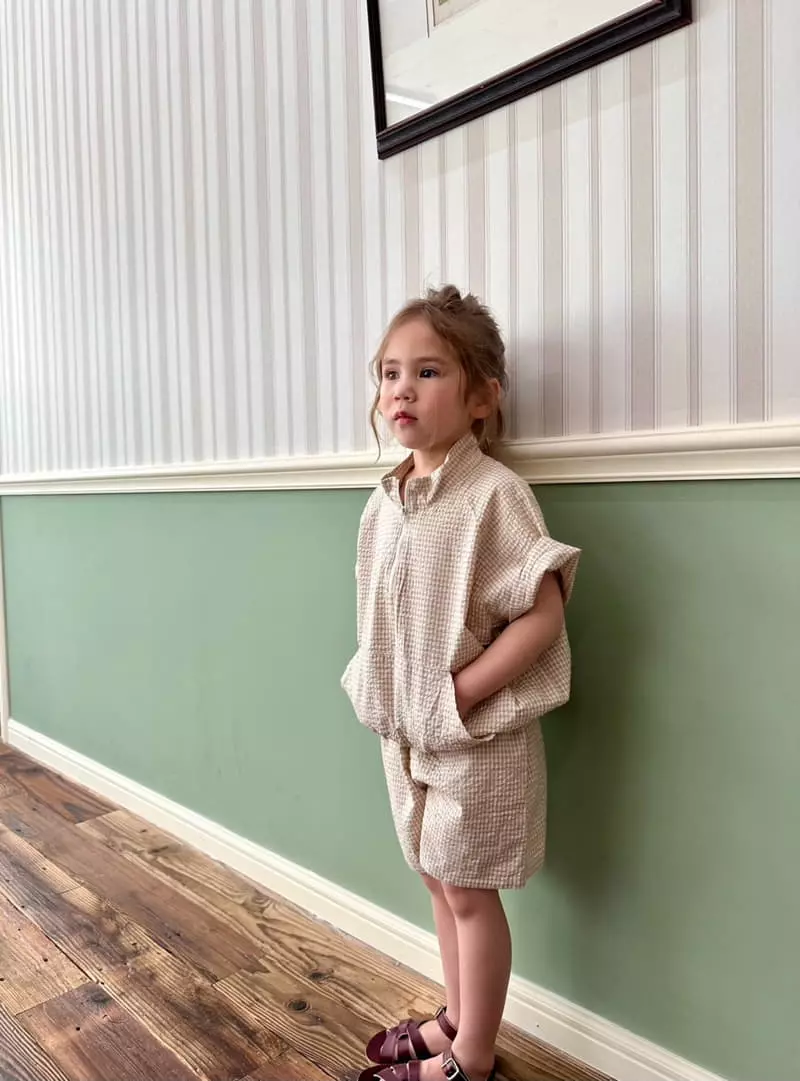 Little Colli - Korean Children Fashion - #stylishchildhood - Saquare Aorak Top Bottom Set - 5