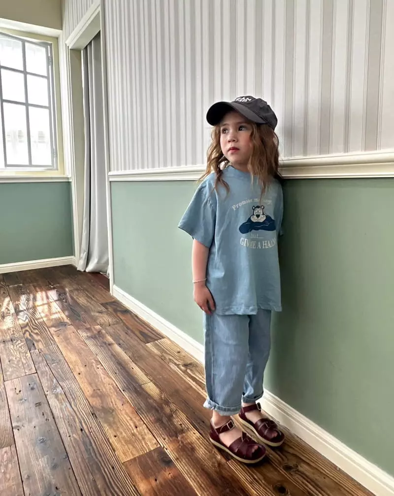 Little Colli - Korean Children Fashion - #toddlerclothing - Pigment Bear Tee - 12