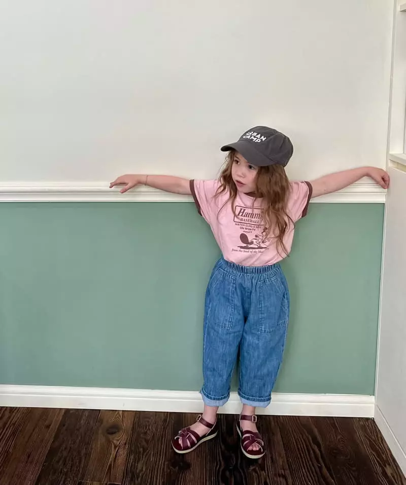 Little Colli - Korean Children Fashion - #toddlerclothing - Linen Pocket Jeans - 8