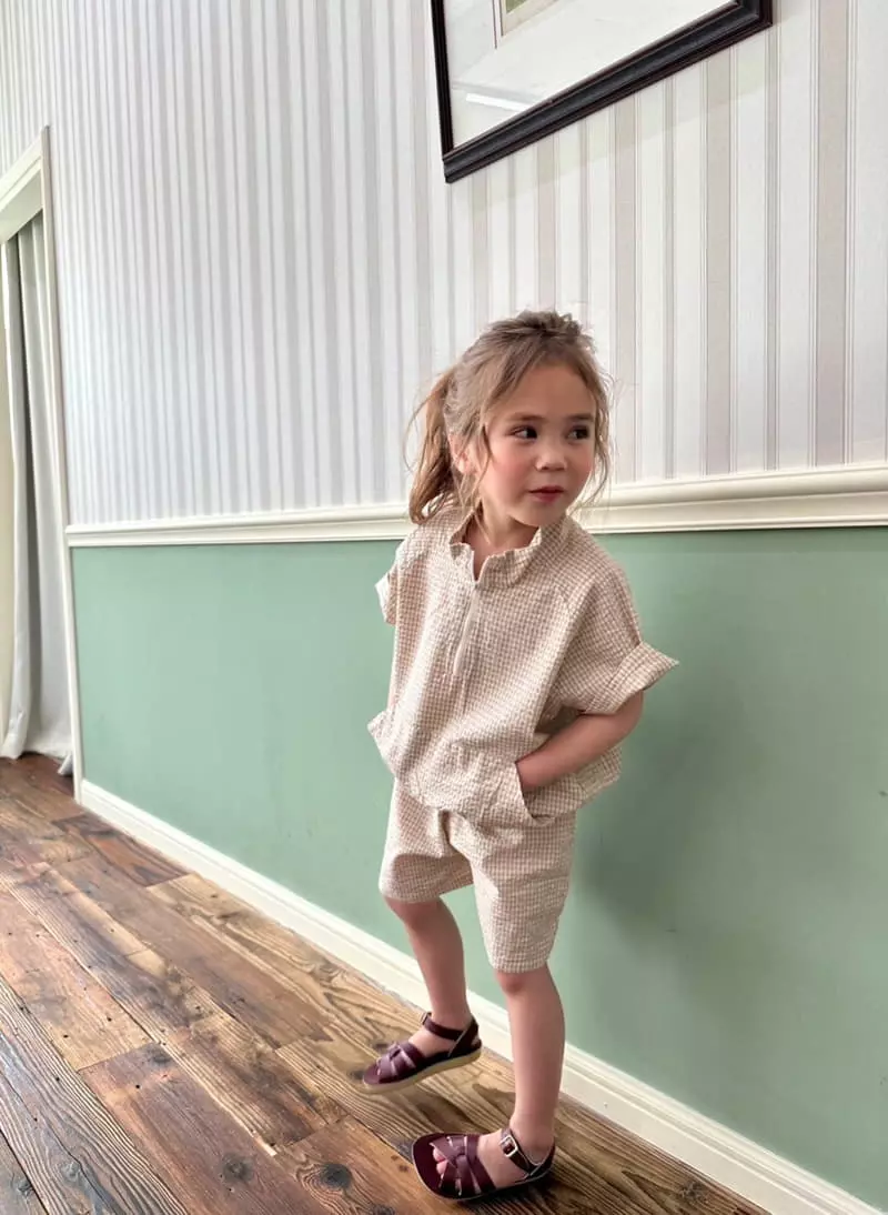 Little Colli - Korean Children Fashion - #todddlerfashion - Saquare Aorak Top Bottom Set - 4