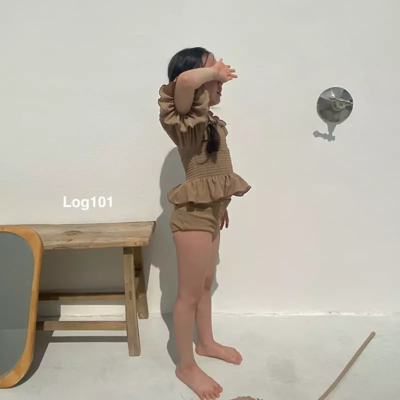 Log101 - Korean Children Fashion - #designkidswear - Log Smocked Two-piece - 2