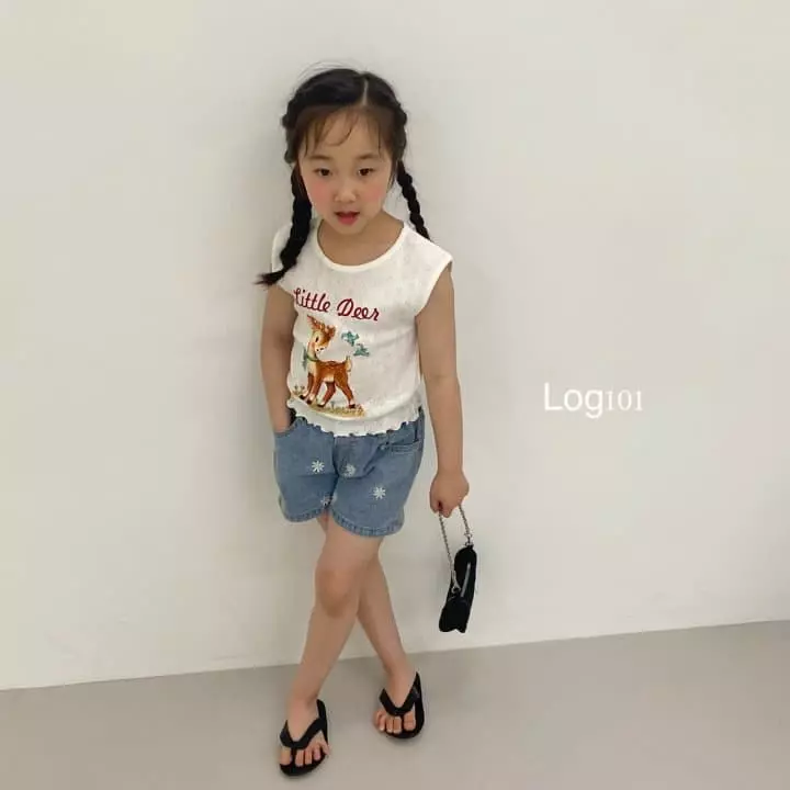 Log101 - Korean Children Fashion - #kidsshorts - Little Dear Sleeveless - 10