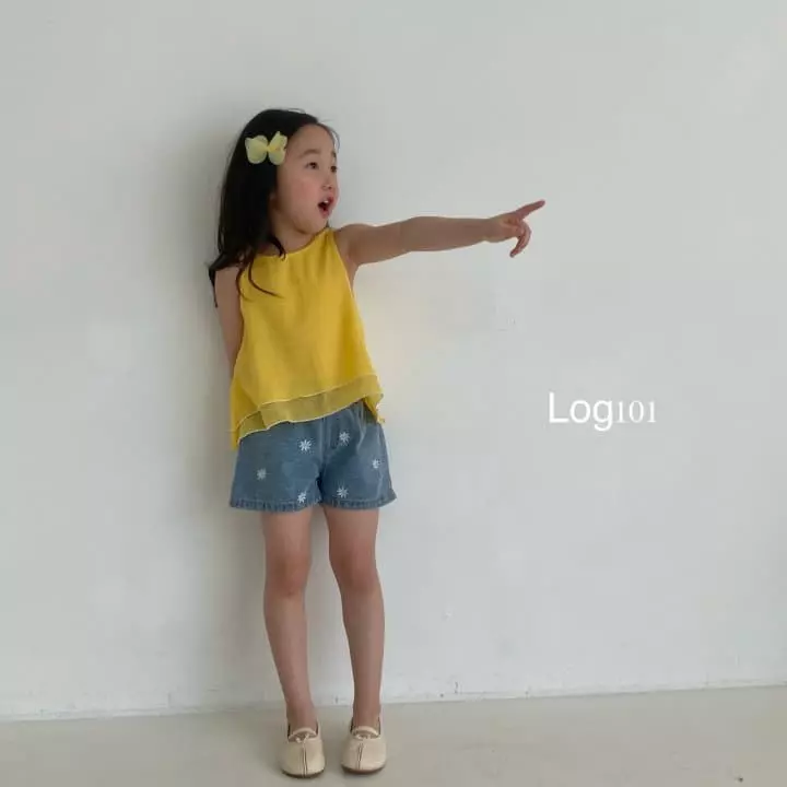 Log101 - Korean Children Fashion - #kidzfashiontrend - Daisy Denim SHOrts - 3