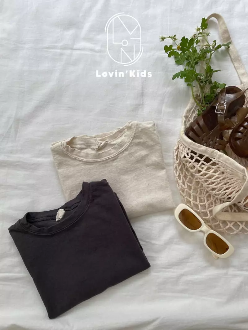 Lovin - Korean Children Fashion - #childrensboutique - Linen Basic Tee - 4