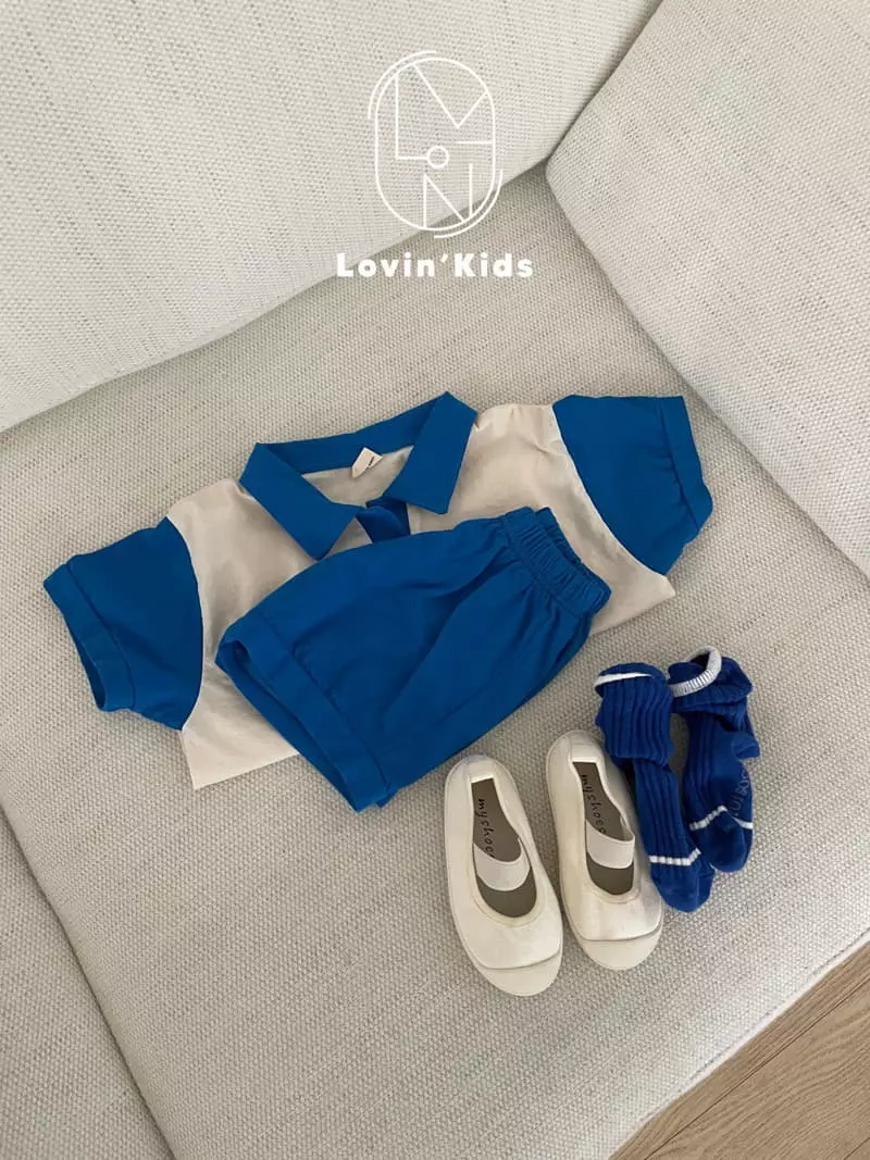 Lovin - Korean Children Fashion - #discoveringself - Collar Top Bottom Set - 9