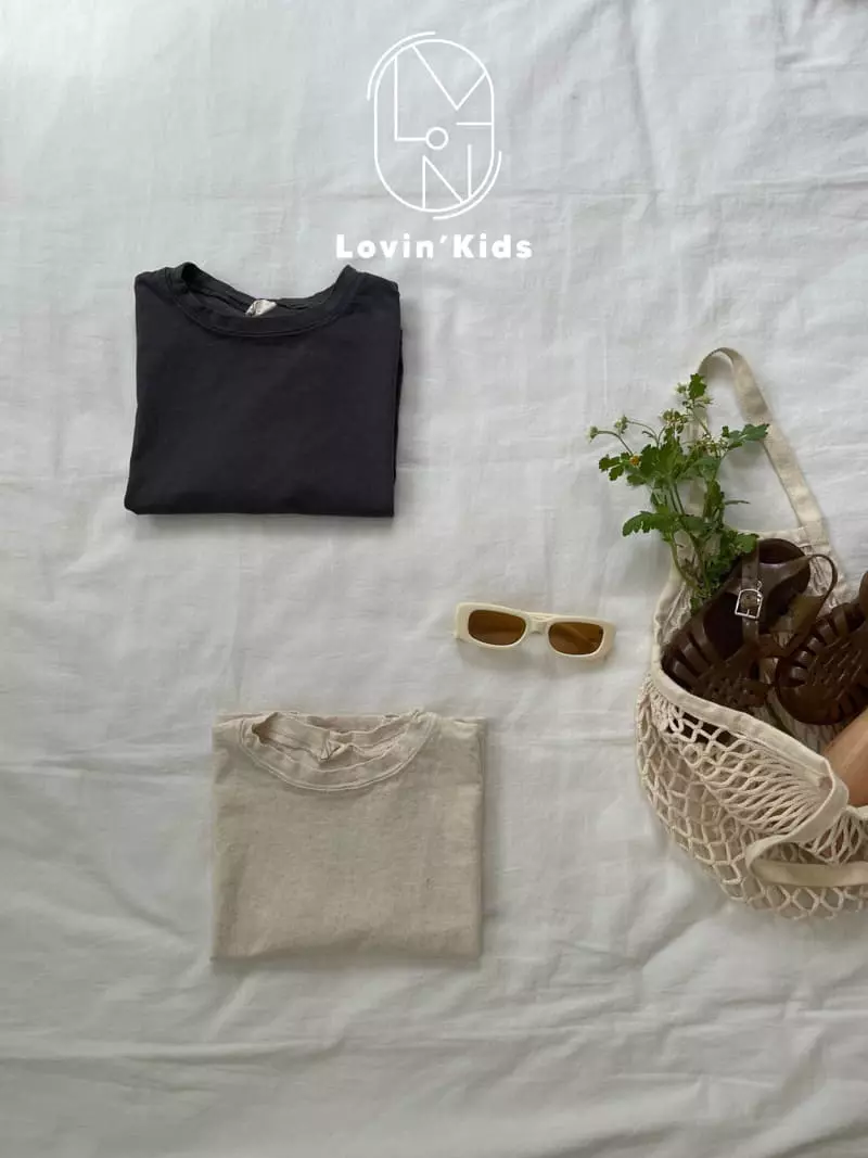 Lovin - Korean Children Fashion - #discoveringself - Linen Basic Tee - 5