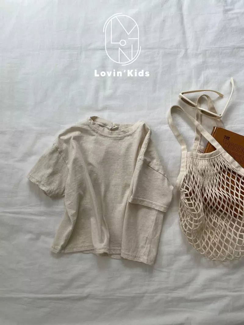 Lovin - Korean Children Fashion - #fashionkids - Linen Basic Tee - 6