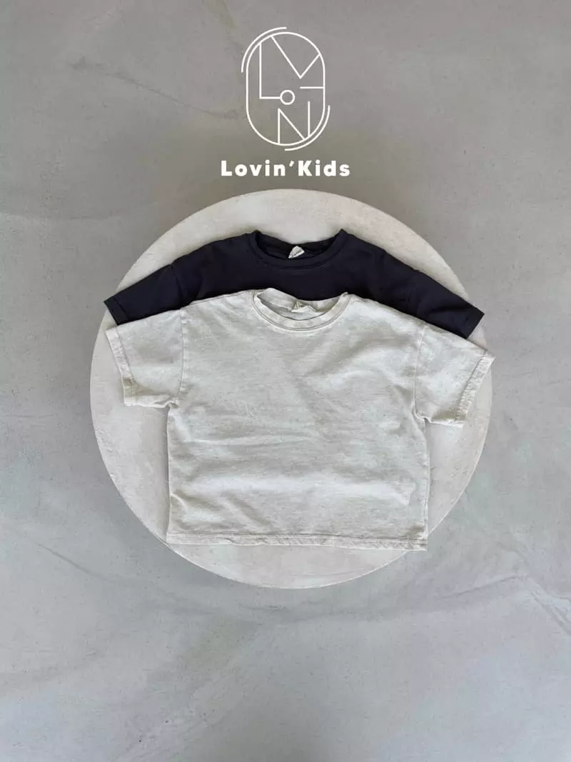 Lovin - Korean Children Fashion - #kidsstore - Linen Basic Tee - 8