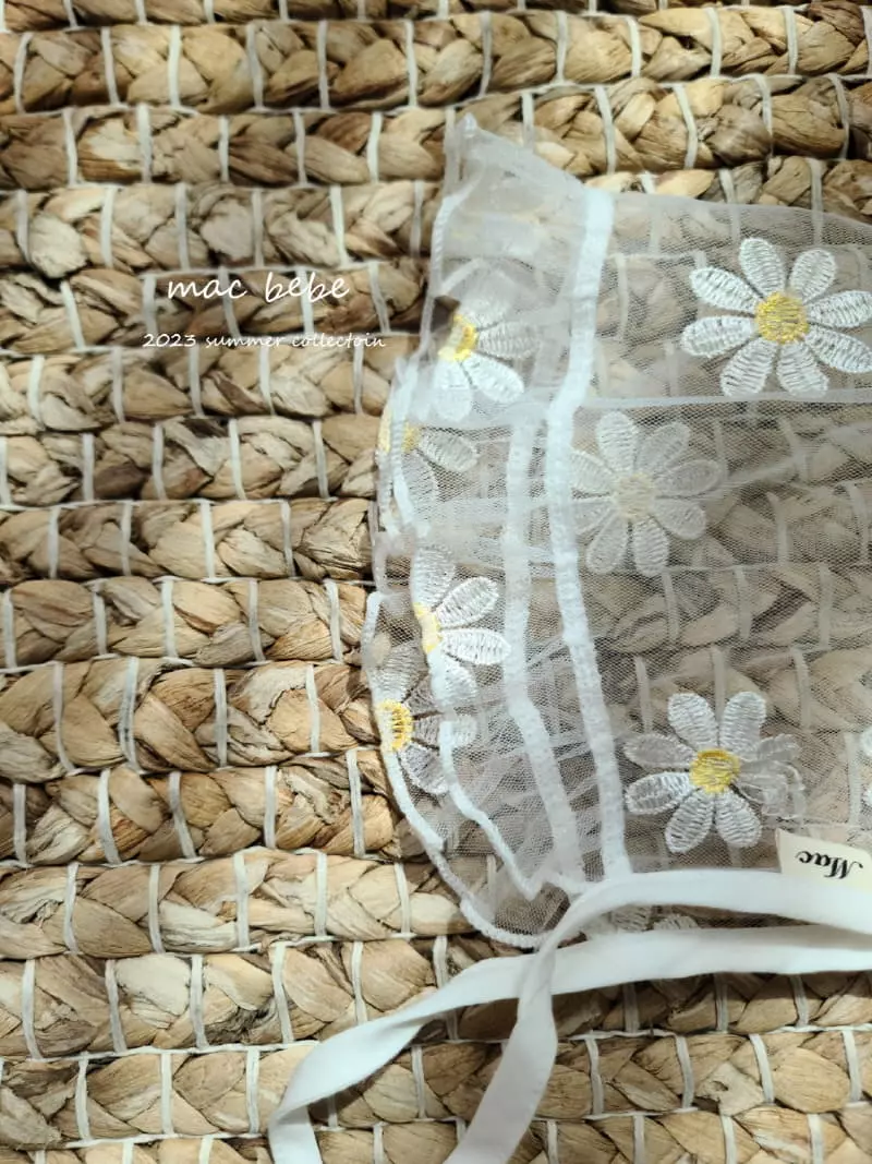 Mac - Korean Baby Fashion - #babyboutique - Embrodiery Bonnet - 4