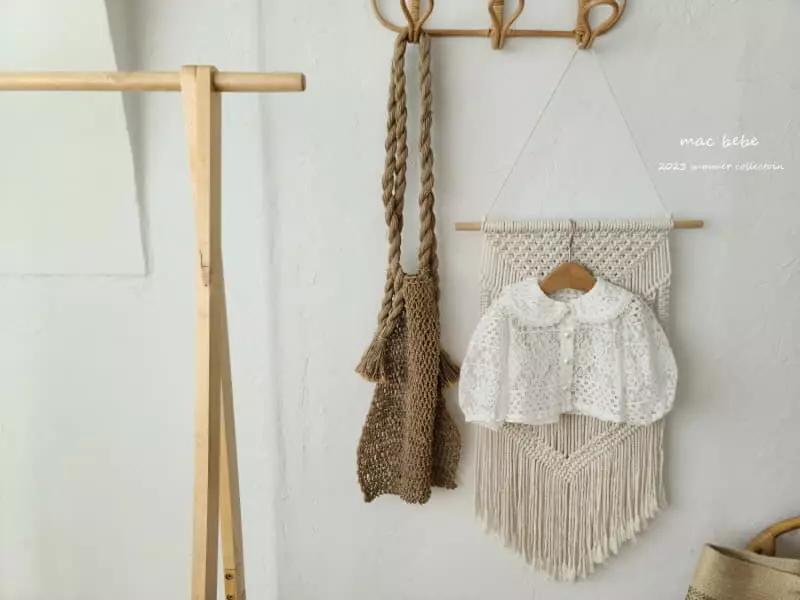 Mac - Korean Baby Fashion - #babygirlfashion - Lace Collar Cardigan - 3