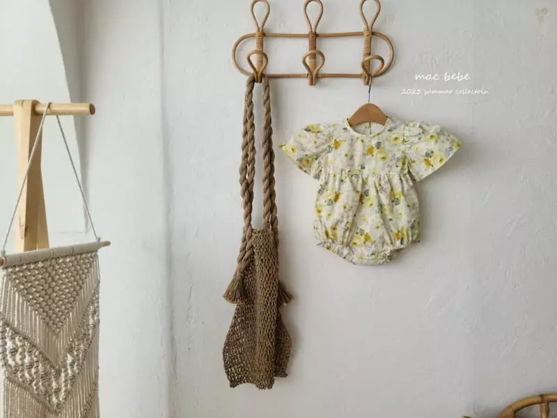 Mac - Korean Baby Fashion - #babyoninstagram - Flower Wing Bodysuit - 2