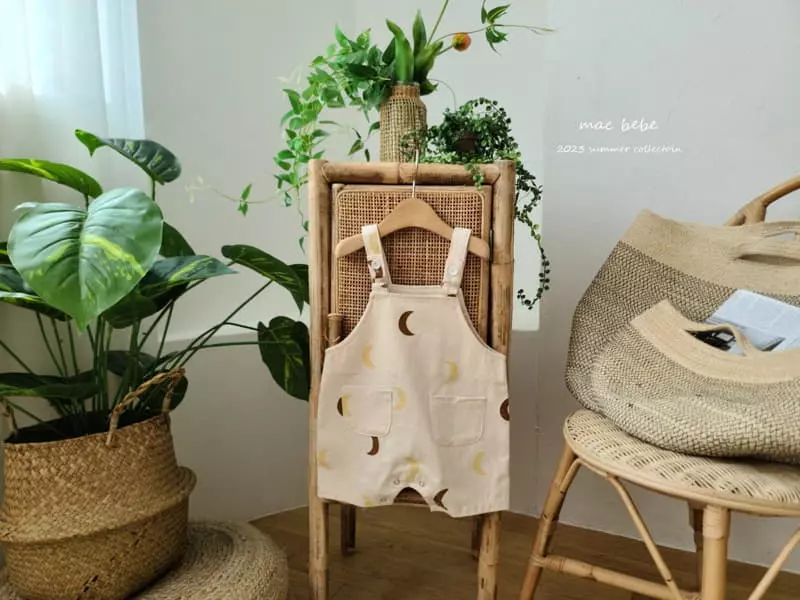 Mac - Korean Baby Fashion - #babyoutfit - Dungarees Bodysuit - 4