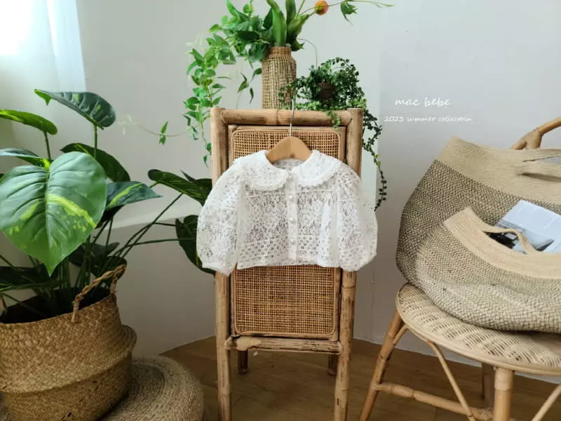 Mac - Korean Baby Fashion - #babyoutfit - Lace Collar Cardigan - 8