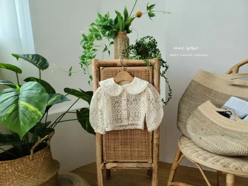 Mac - Korean Baby Fashion - #babywear - Lace Collar Cardigan - 9
