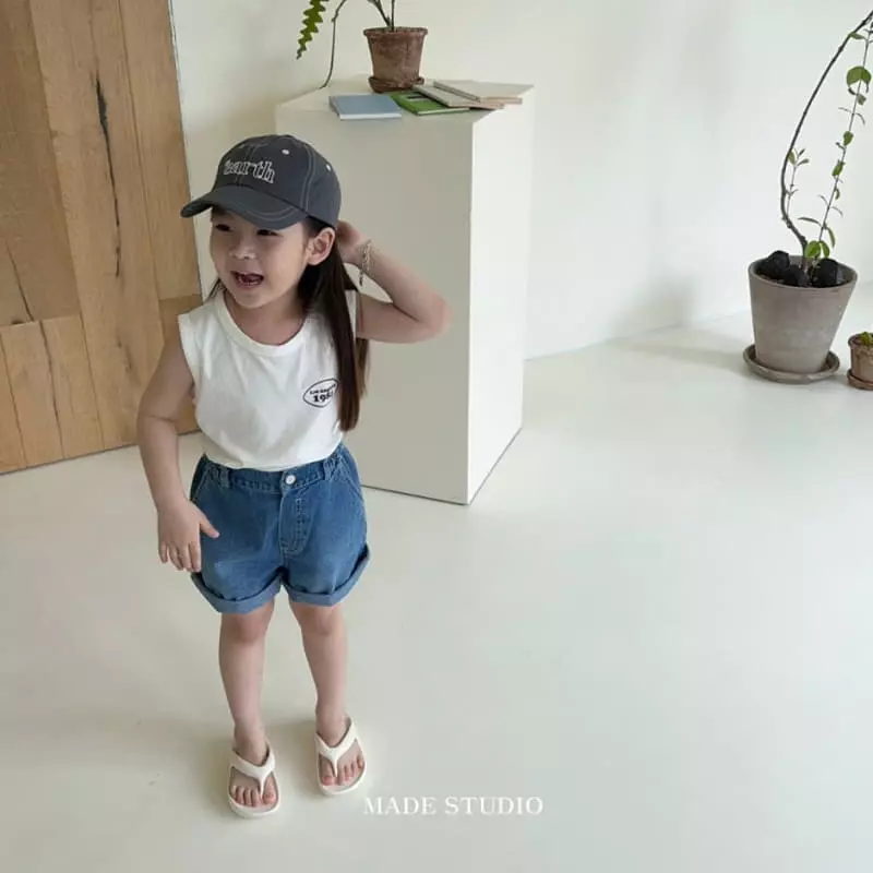 Made Studio - Korean Children Fashion - #Kfashion4kids - Denim Shorts - 2