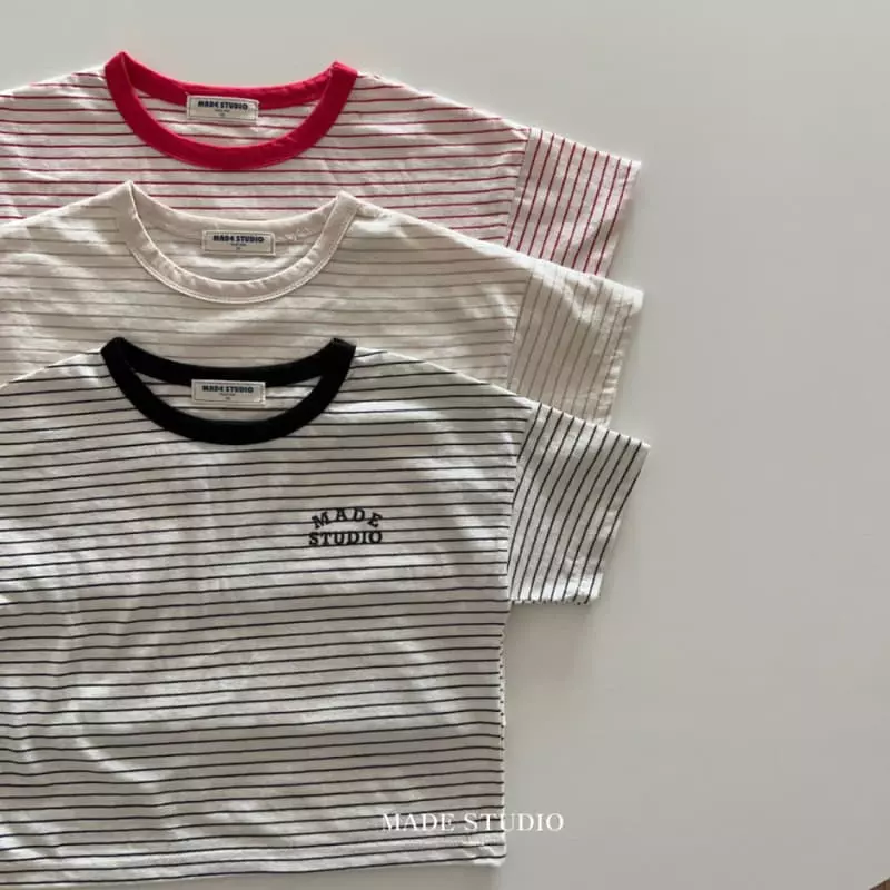 Made Studio - Korean Children Fashion - #childofig - May Stripes Tee - 12