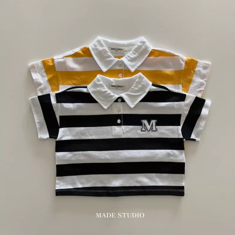 Made Studio - Korean Children Fashion - #littlefashionista - M Collar Tee - 10