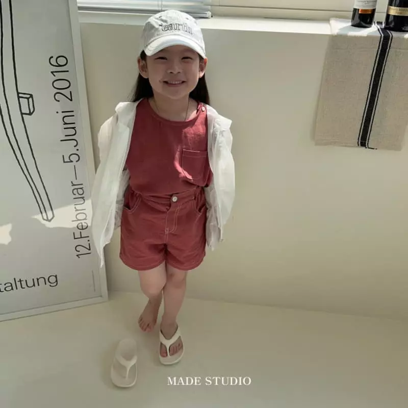 Made Studio - Korean Children Fashion - #toddlerclothing - Line Color Shorts - 12