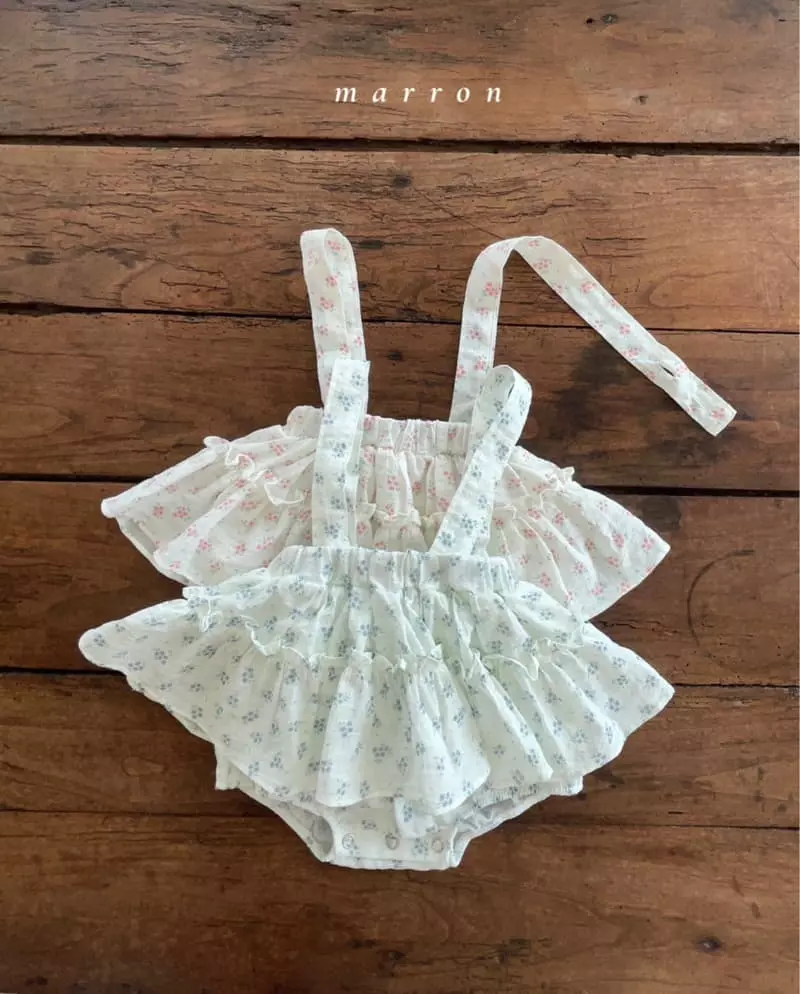 Marron Kid - Korean Baby Fashion - #babyboutique - Bebe Dungarees Skirt - 4