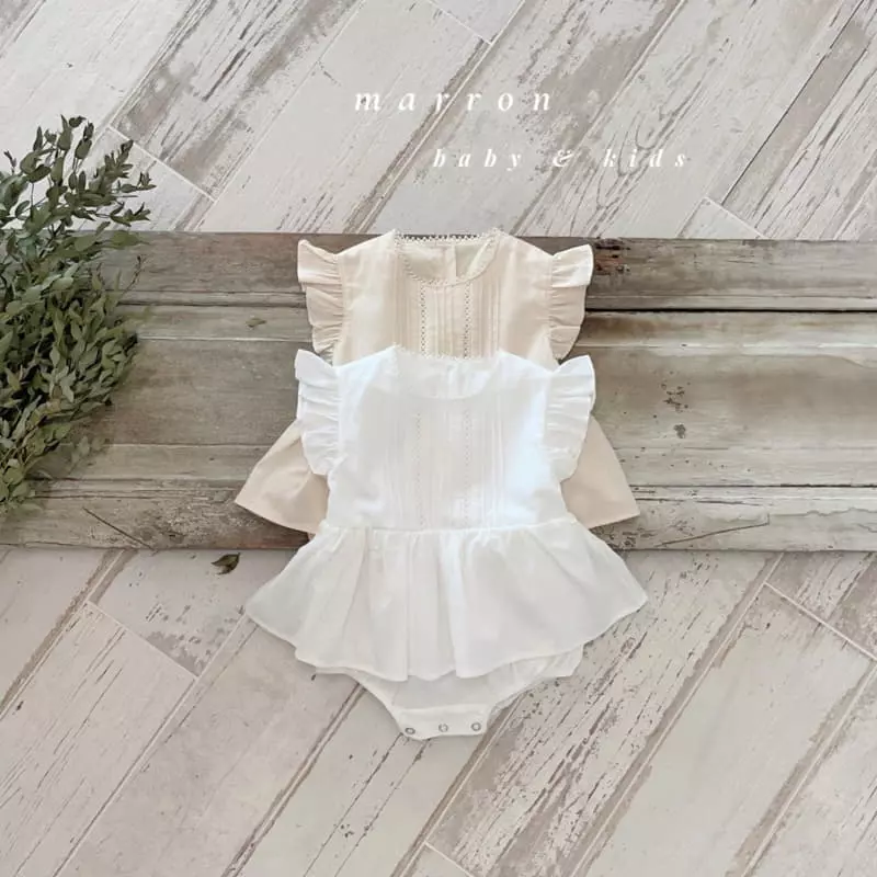 Marron Kid - Korean Baby Fashion - #babyboutiqueclothing - Aness Bodysuit