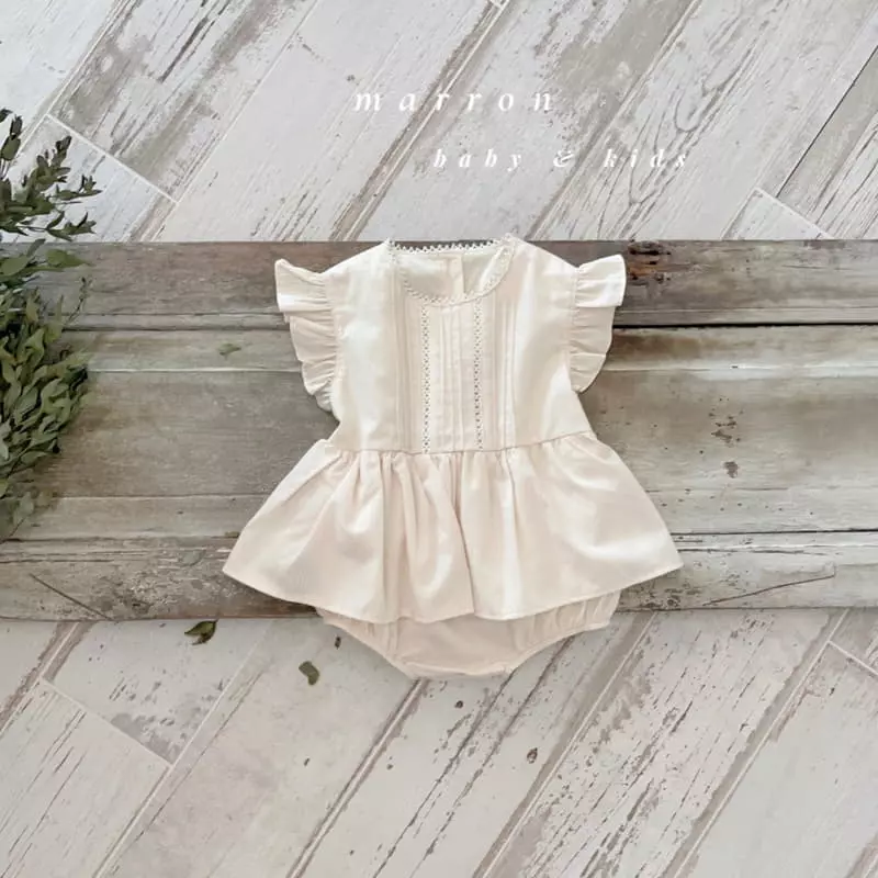 Marron Kid - Korean Baby Fashion - #babyclothing - Aness Bodysuit - 2