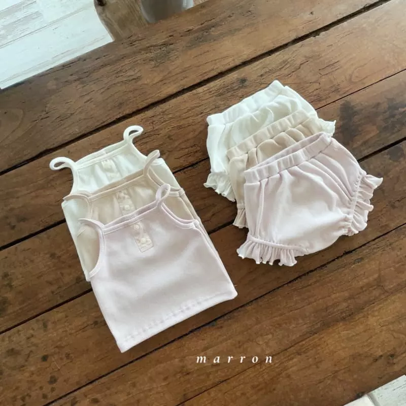 Marron Kid - Korean Baby Fashion - #babyfashion - Bebe Rib Top Bottom Set