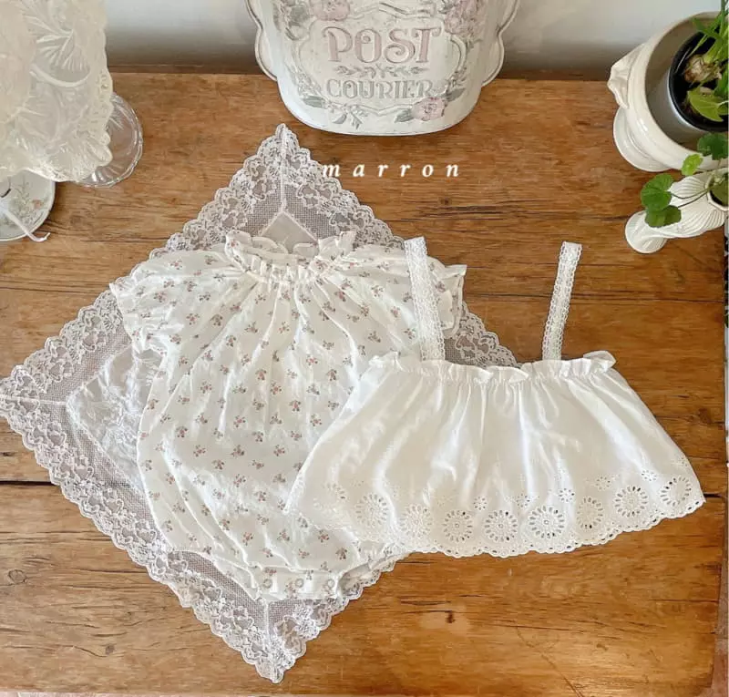 Marron Kid - Korean Baby Fashion - #babyfever - Rose Bodysuit - 5
