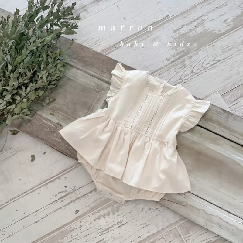 Marron Kid - Korean Baby Fashion - #babygirlfashion - Aness Bodysuit - 5