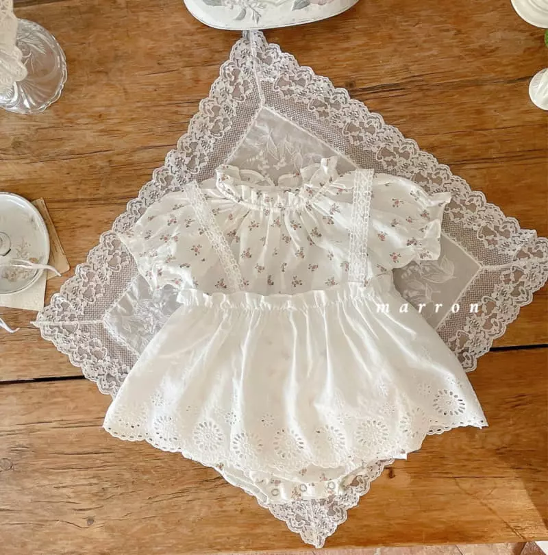 Marron Kid - Korean Baby Fashion - #babyoninstagram - Rose Bodysuit - 8