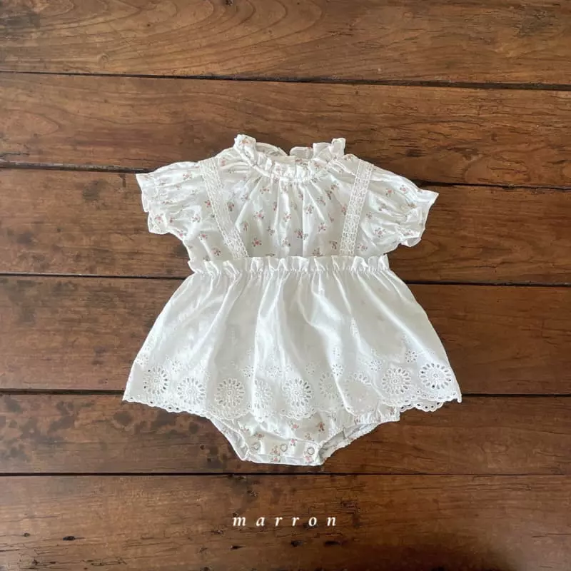 Marron Kid - Korean Baby Fashion - #babyootd - Rose Bodysuit - 9