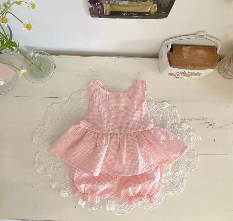 Marron Kid - Korean Children Fashion - #childofig - Aroha Top Bottom Set - 11