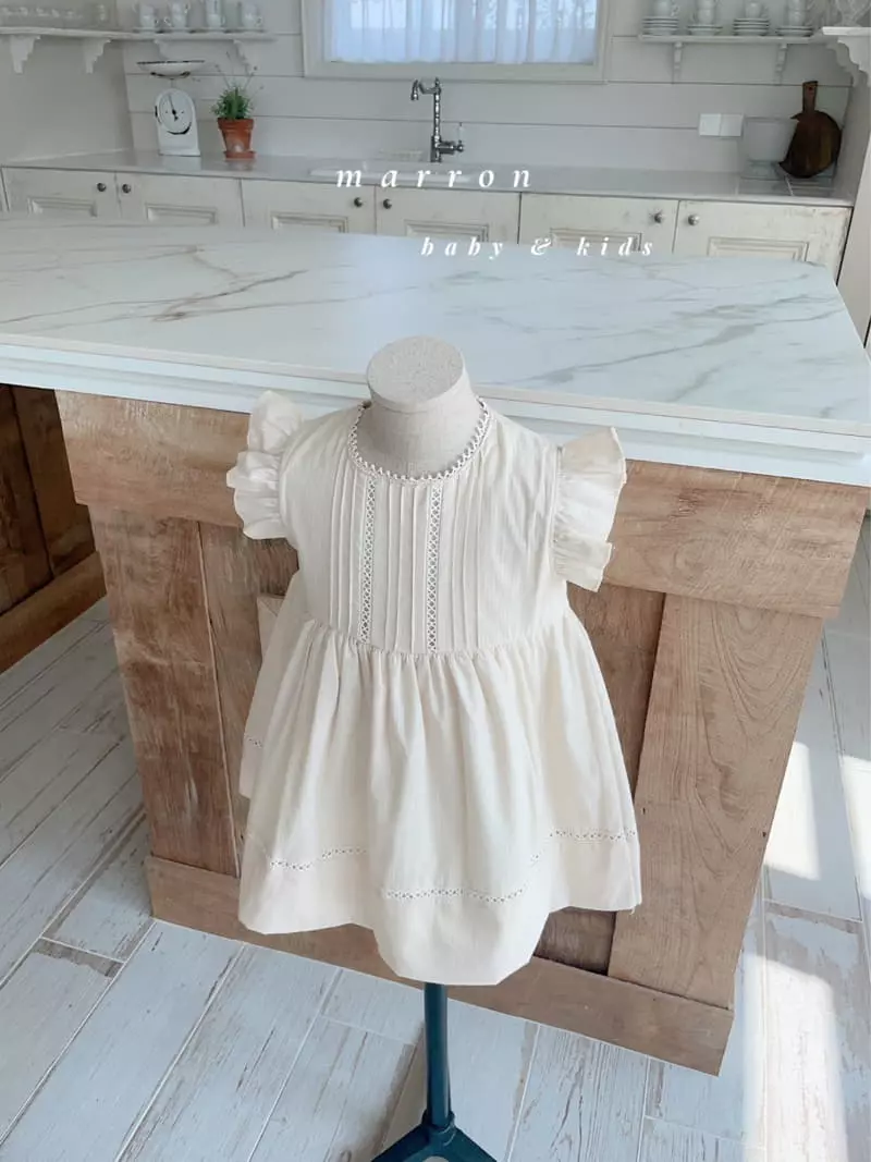Marron Kid - Korean Children Fashion - #designkidswear - Aness One-piece