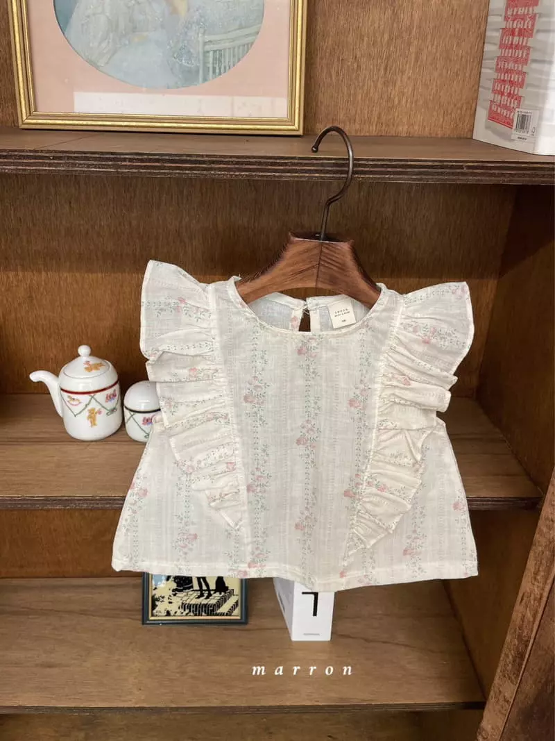 Marron Kid - Korean Children Fashion - #discoveringself - Rose Top Bottom Set - 9