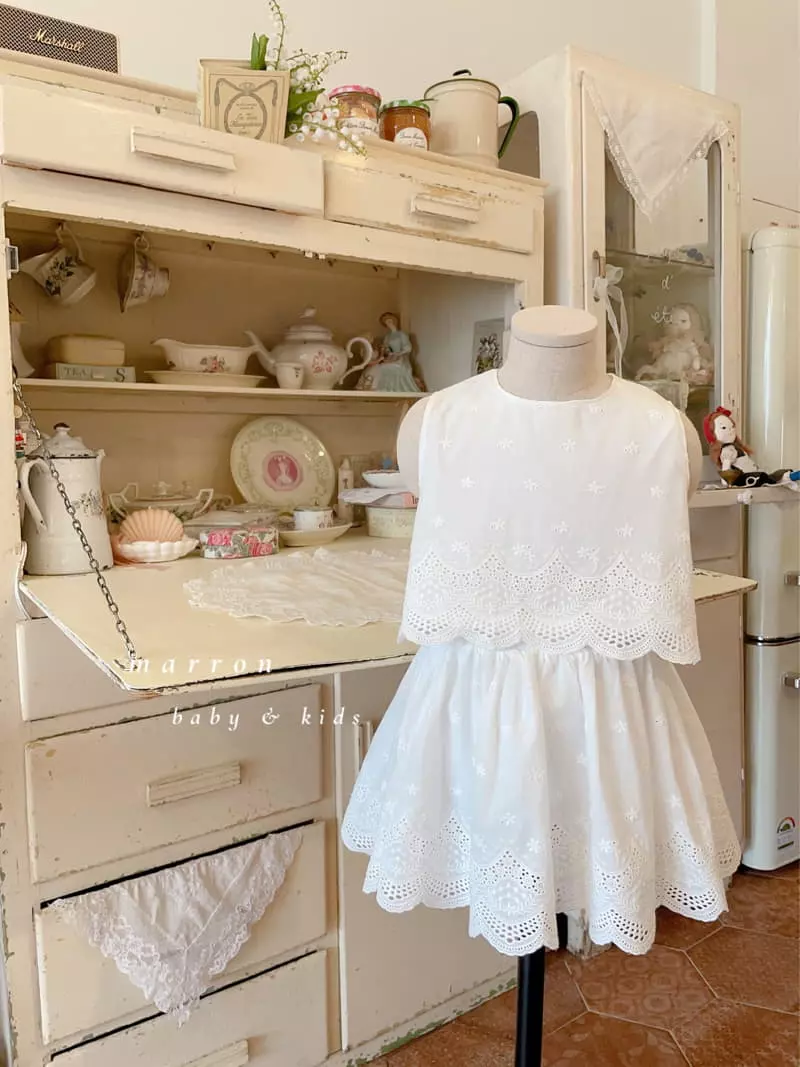 Marron Kid - Korean Children Fashion - #discoveringself - Madelen Top Bottom Set