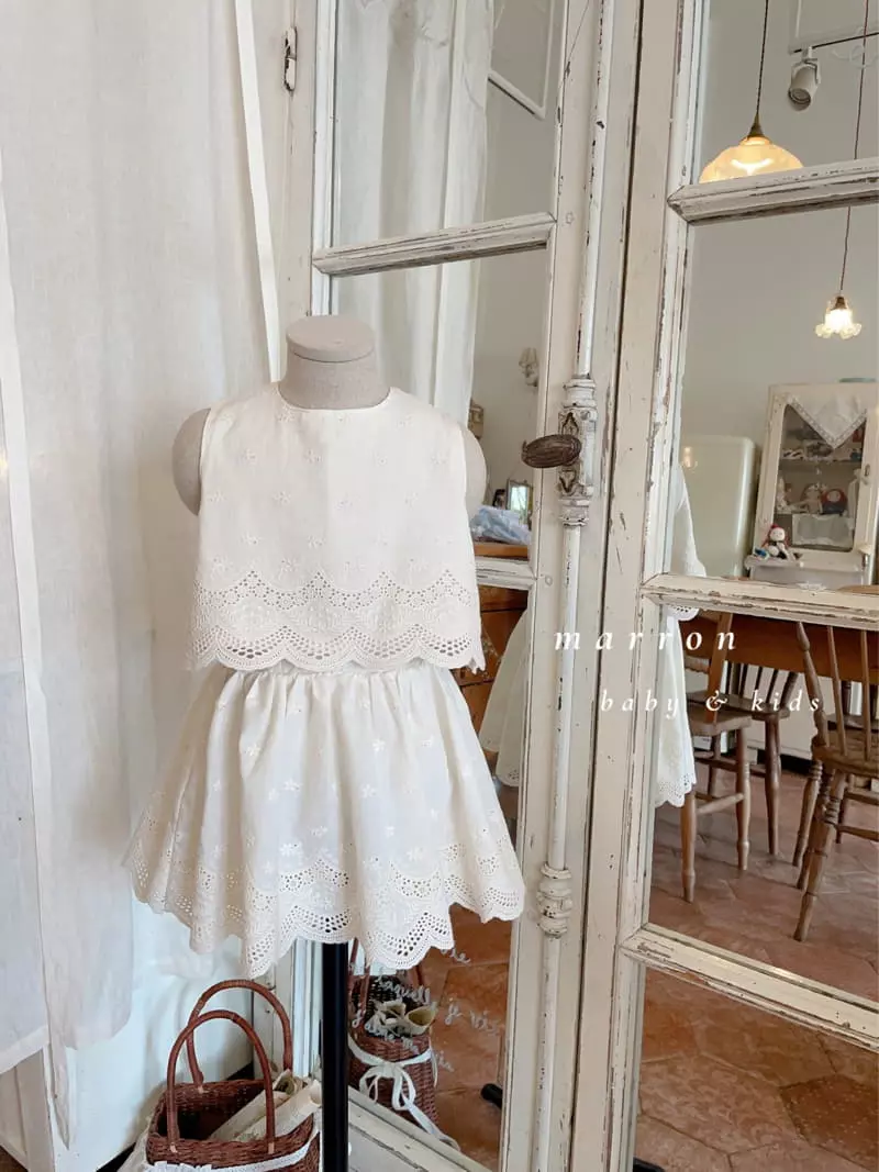 Marron Kid - Korean Children Fashion - #fashionkids - Madelen Top Bottom Set - 2