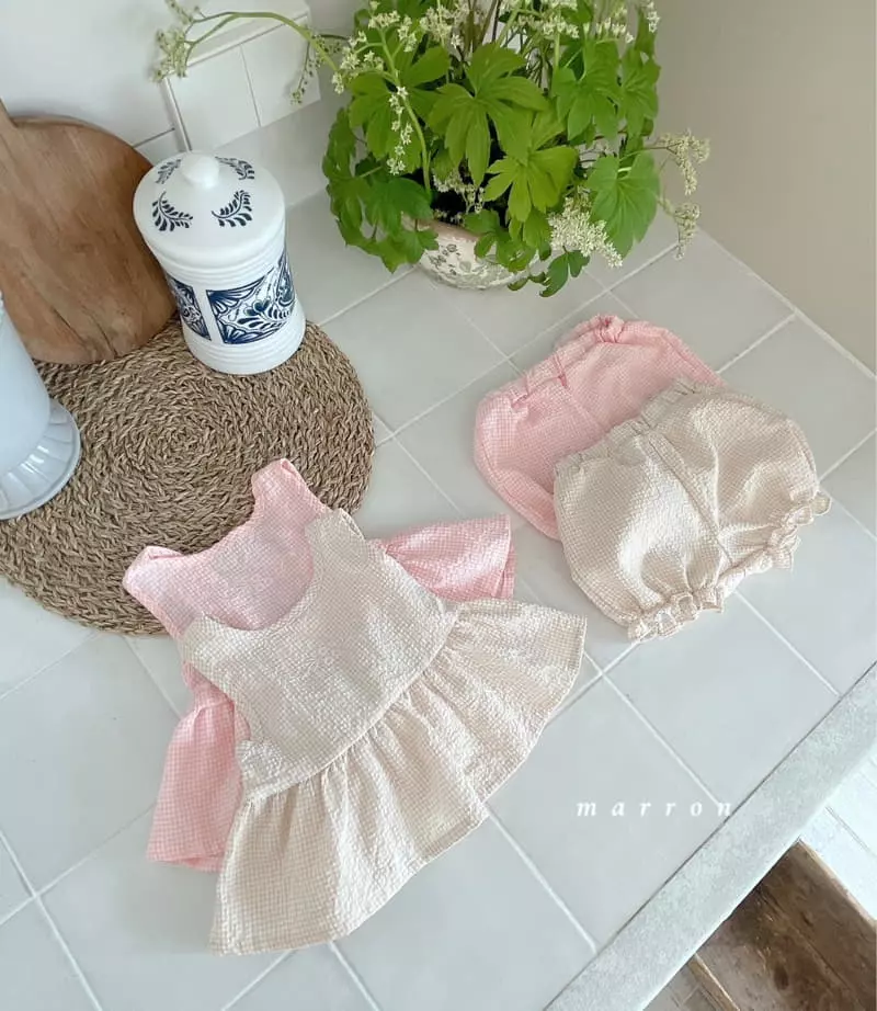 Marron Kid - Korean Children Fashion - #kidsstore - Aroha Top Bottom Set