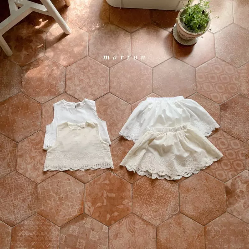 Marron Kid - Korean Children Fashion - #littlefashionista - Madelen Top Bottom Set - 7