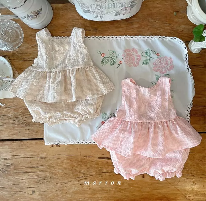 Marron Kid - Korean Children Fashion - #minifashionista - Aroha Top Bottom Set - 6