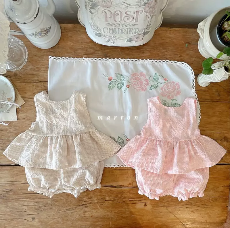 Marron Kid - Korean Children Fashion - #prettylittlegirls - Aroha Top Bottom Set - 7