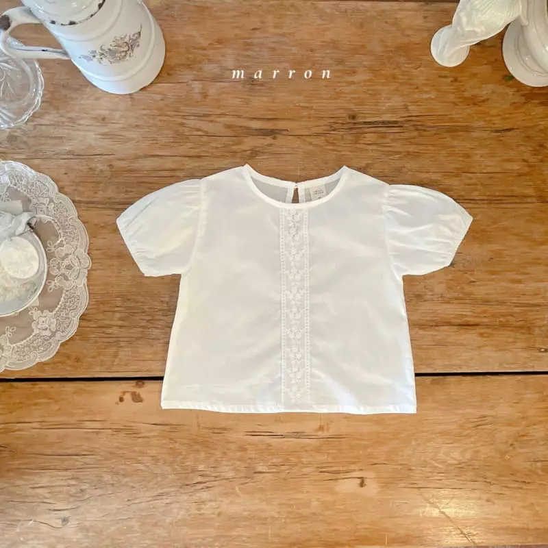 Marron Kid - Korean Children Fashion - #toddlerclothing - Angel Blouse - 4
