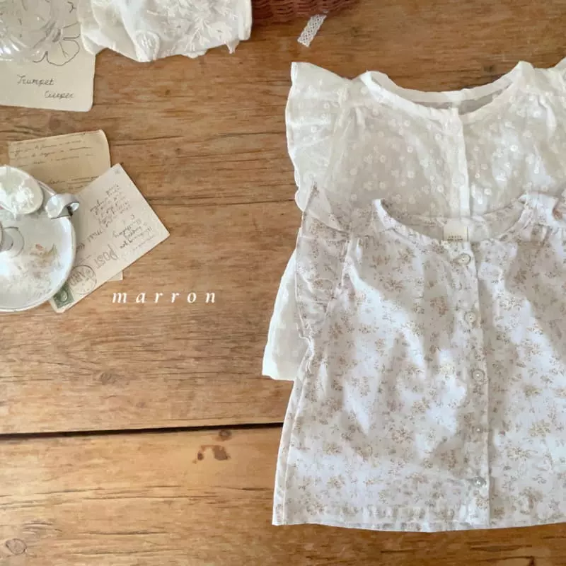Marron Kid - Korean Children Fashion - #todddlerfashion - Candy Blouse - 9