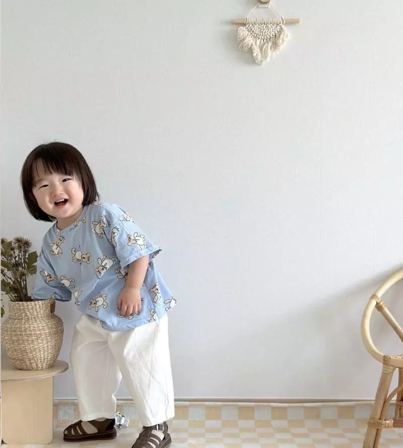 Martin - Korean Children Fashion - #discoveringself - Walking Bear Tee - 8
