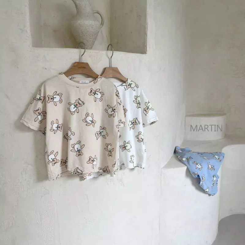 Martin - Korean Children Fashion - #kidsstore - Walking Bear Tee - 11